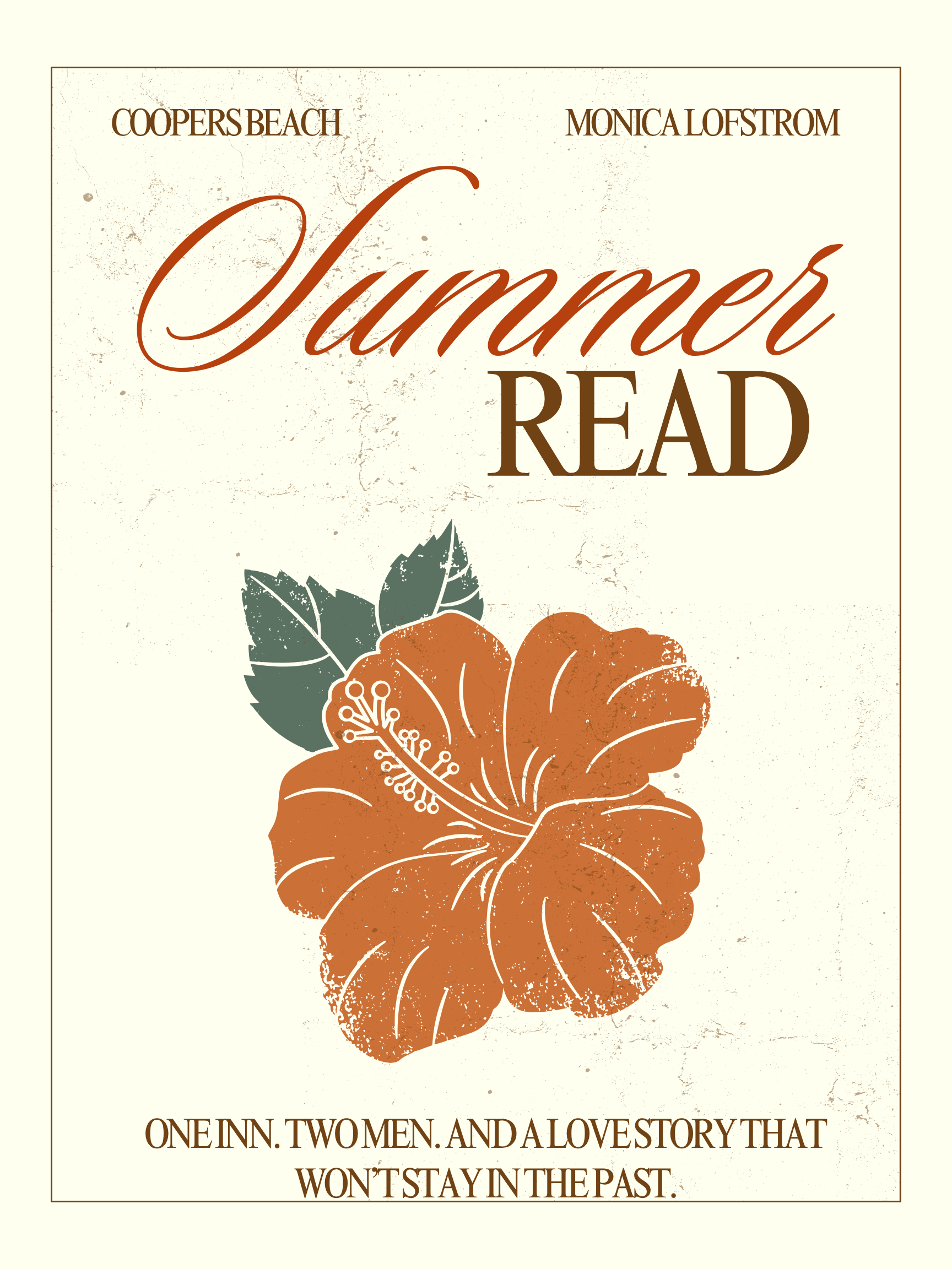 Cover of a book titled Summer Read with an illustration of a large orange flower and green leaves, featuring a quote about love and storytelling.