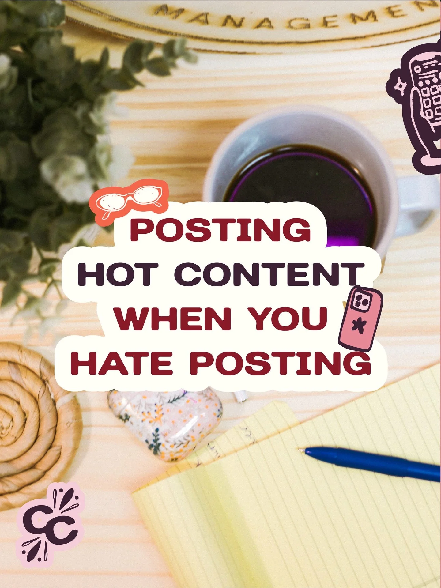 Sometimes creating content can feel overwhelming or like a chore 🕶️ 

it doesn&rsquo;t always have to be! creating a system that works for you and your creative process is absolutely doable! just make sure it repeatable so your always on top of it a