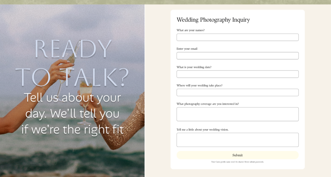 An Image of a website Build for wild souls photography located in california a wedding photography website by creative coast in san luis obispo