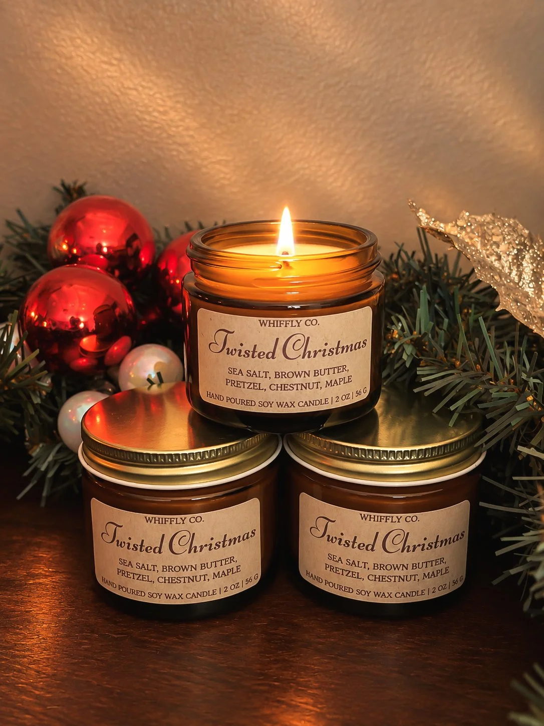 2 oz Mini Winter Candles | Cozy Decor, Scent Sampling, & Gifts
