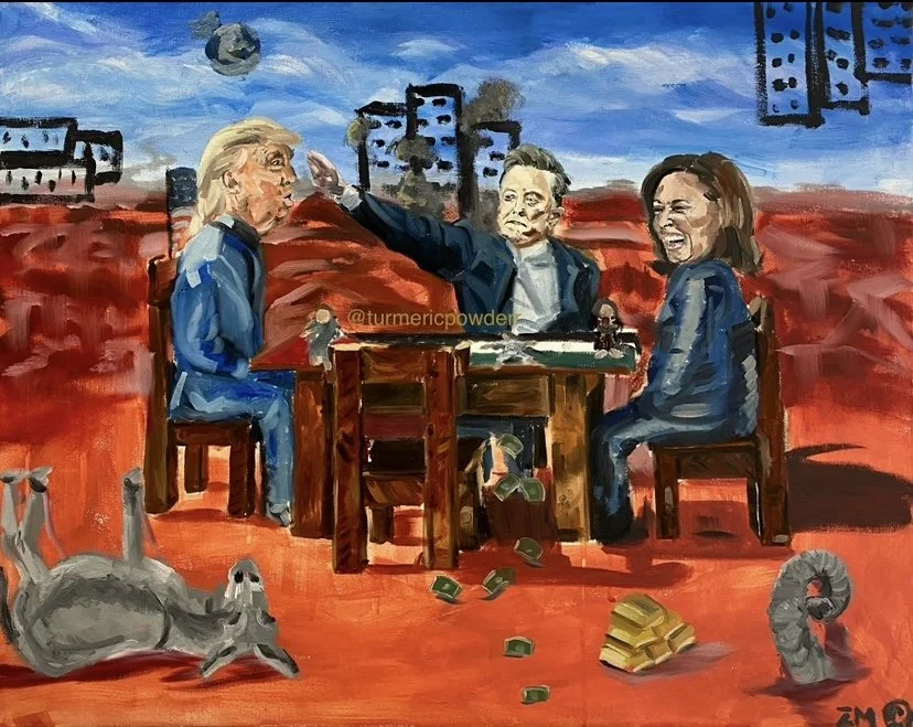 Extraterrestrial Play Date (30 x 30")
