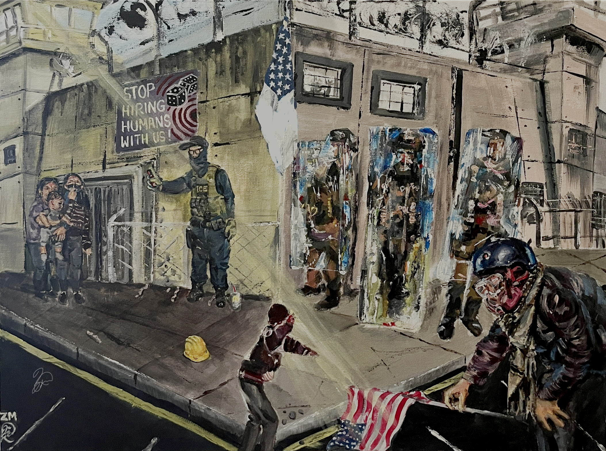 Parallels of Resistance (20 x 18")