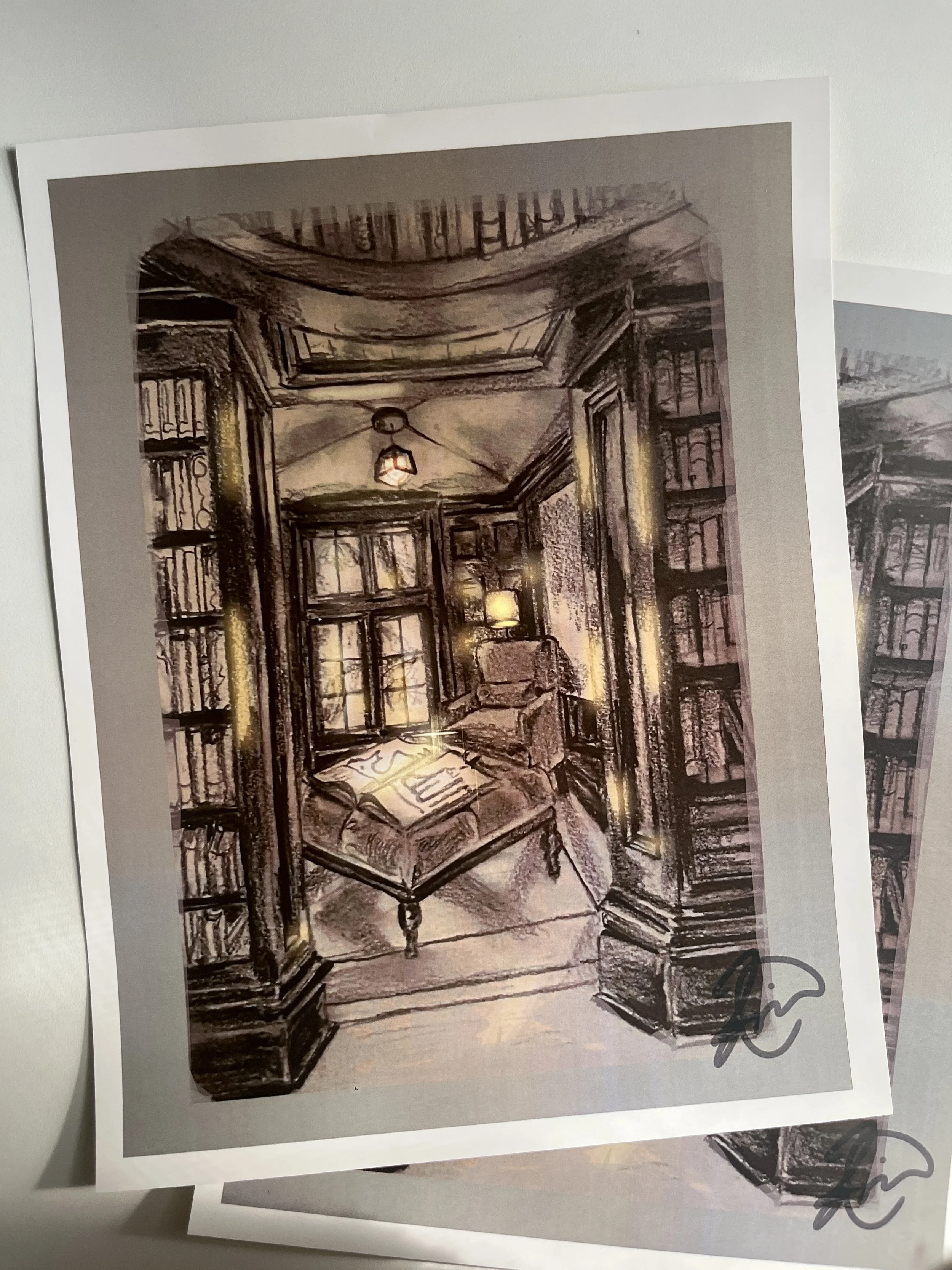 Magical Library Print