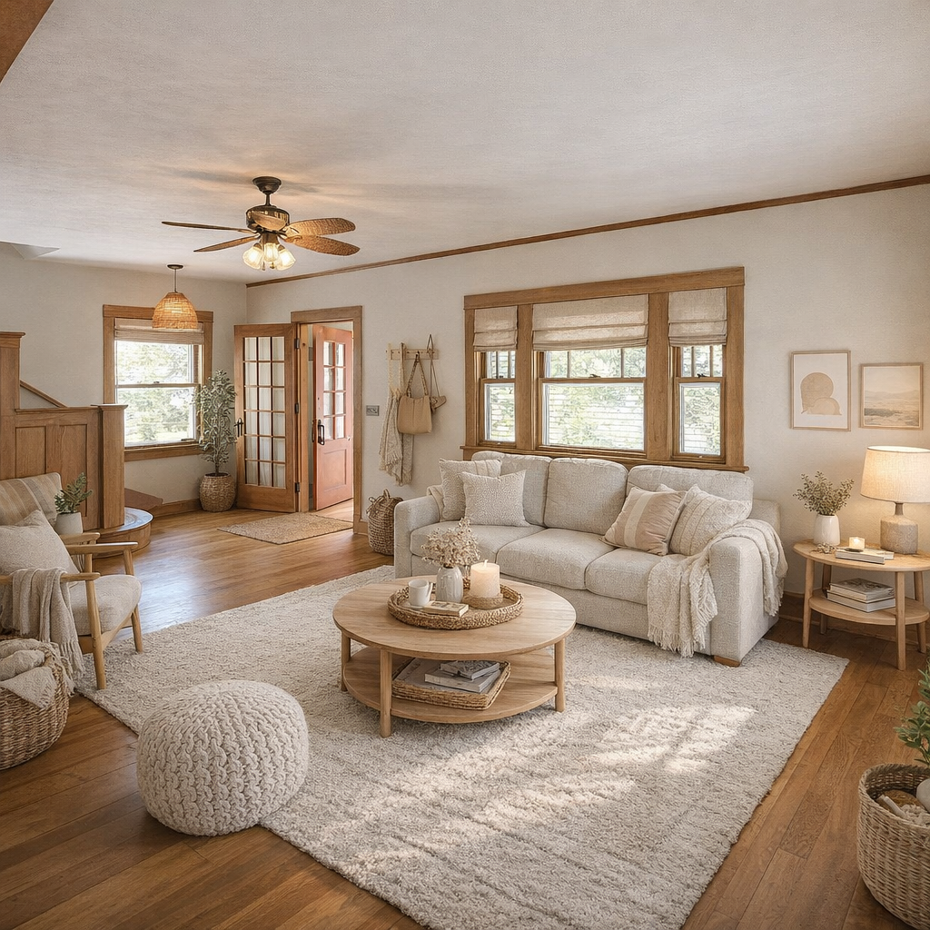 1920s Craftsman Living Room AFTER