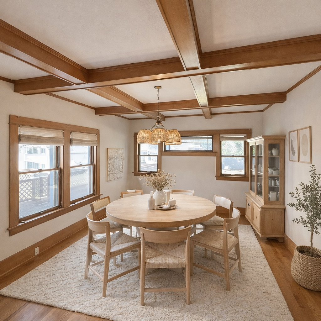 1920s Craftsman Dining Room AFTER