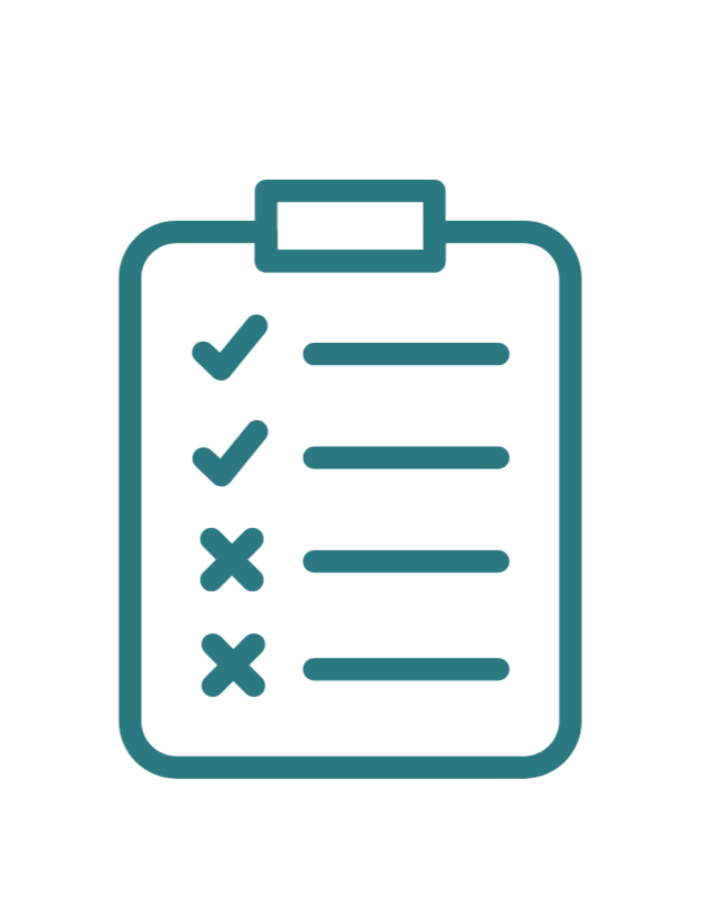 Icon of a clipboard with a checklist, showing three checked boxes and two unchecked boxes.