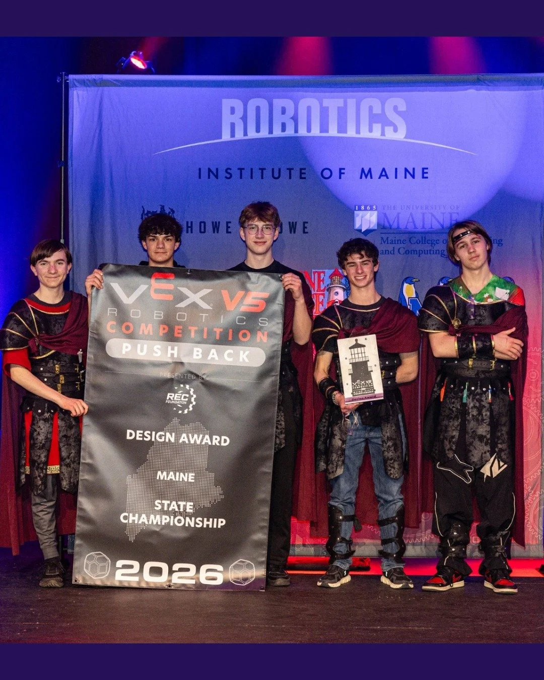 Foundation Helps Support Fryeburg Robotics Team Trip to World Championships