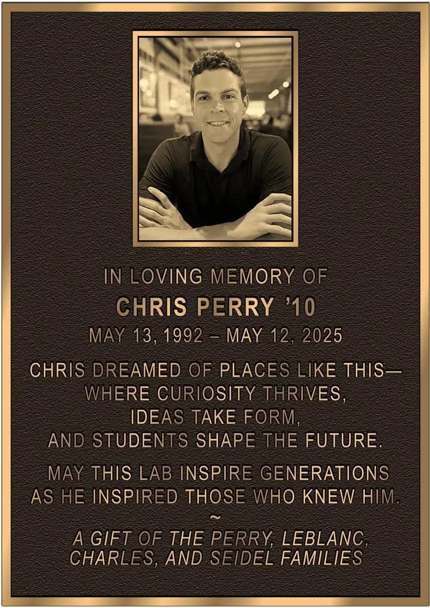Chris Perry Foundation Established. First Donation to Technology Lab at Fryeburg Academy.
