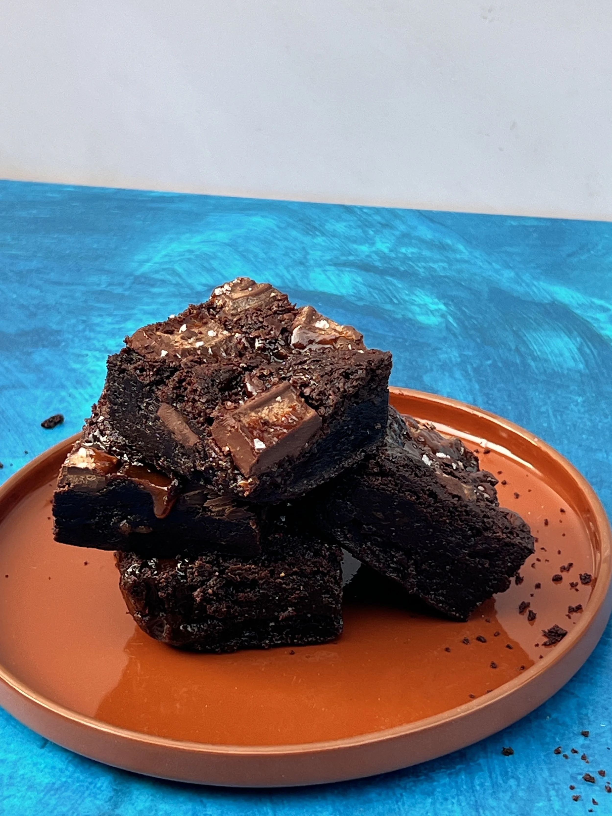 Fudgy Brownie with Salted Caramel