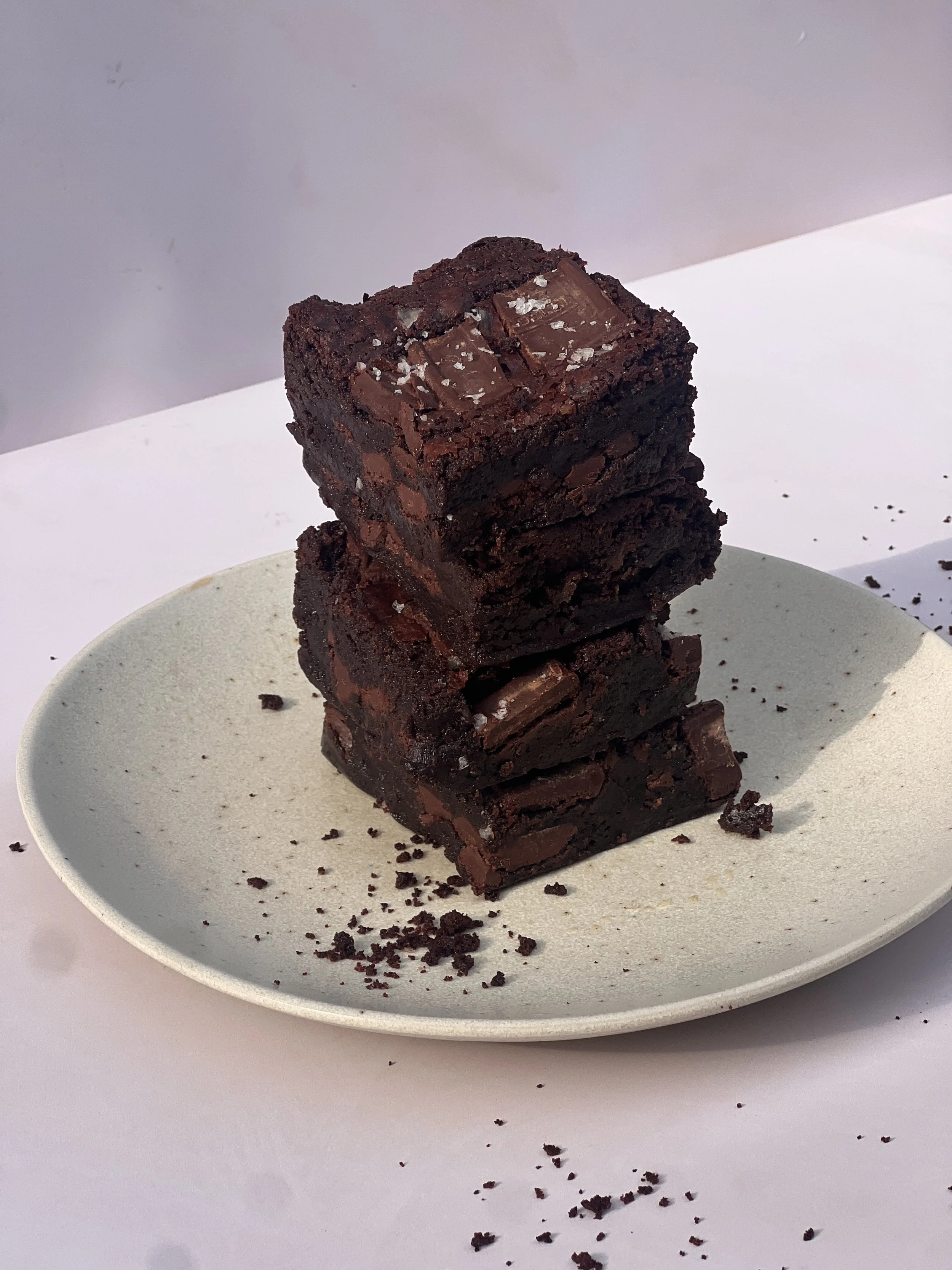 Fudgy Brownie with Flaky Salt
