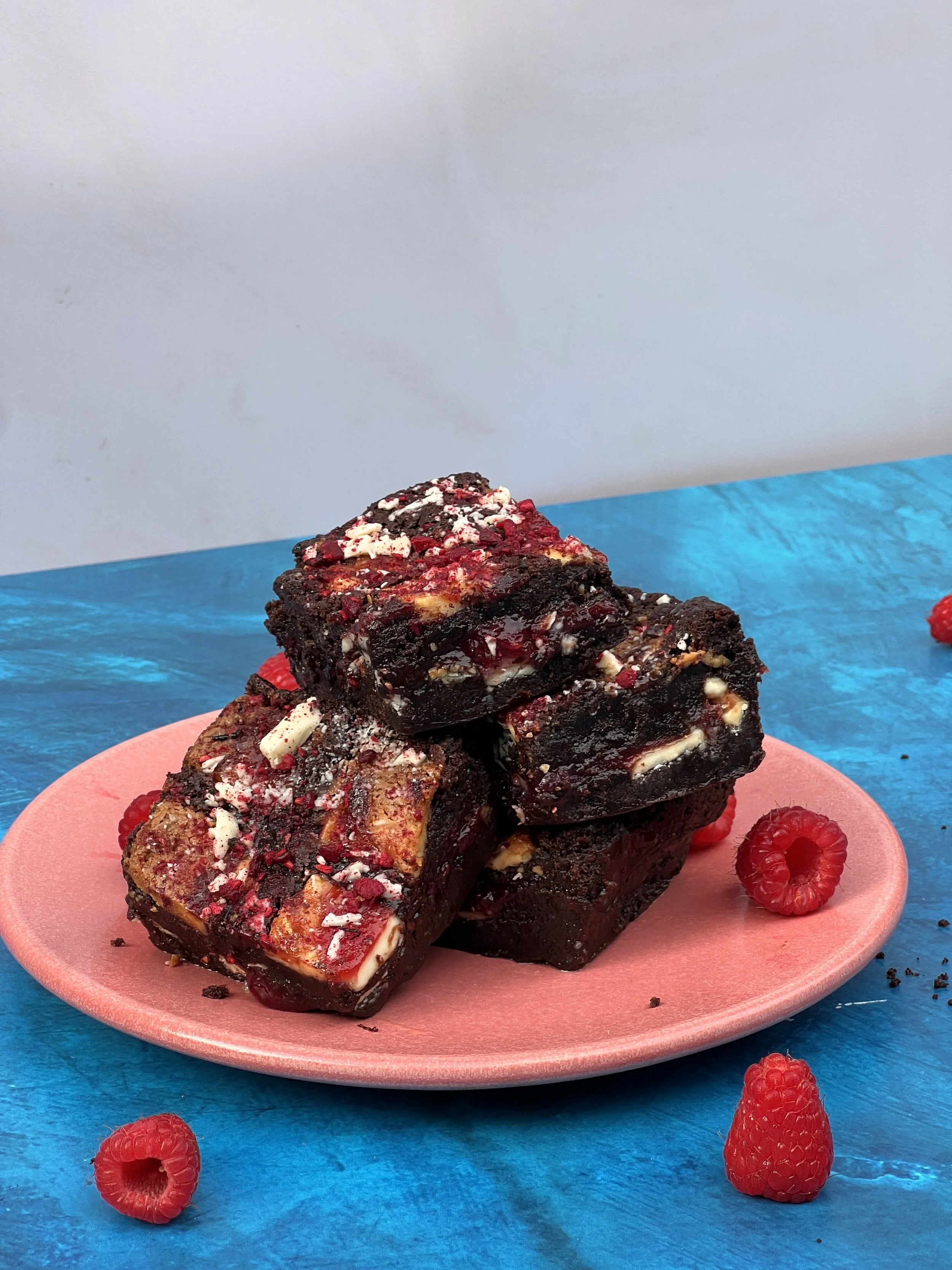 Fudgy Brownie with Raspberry Jam