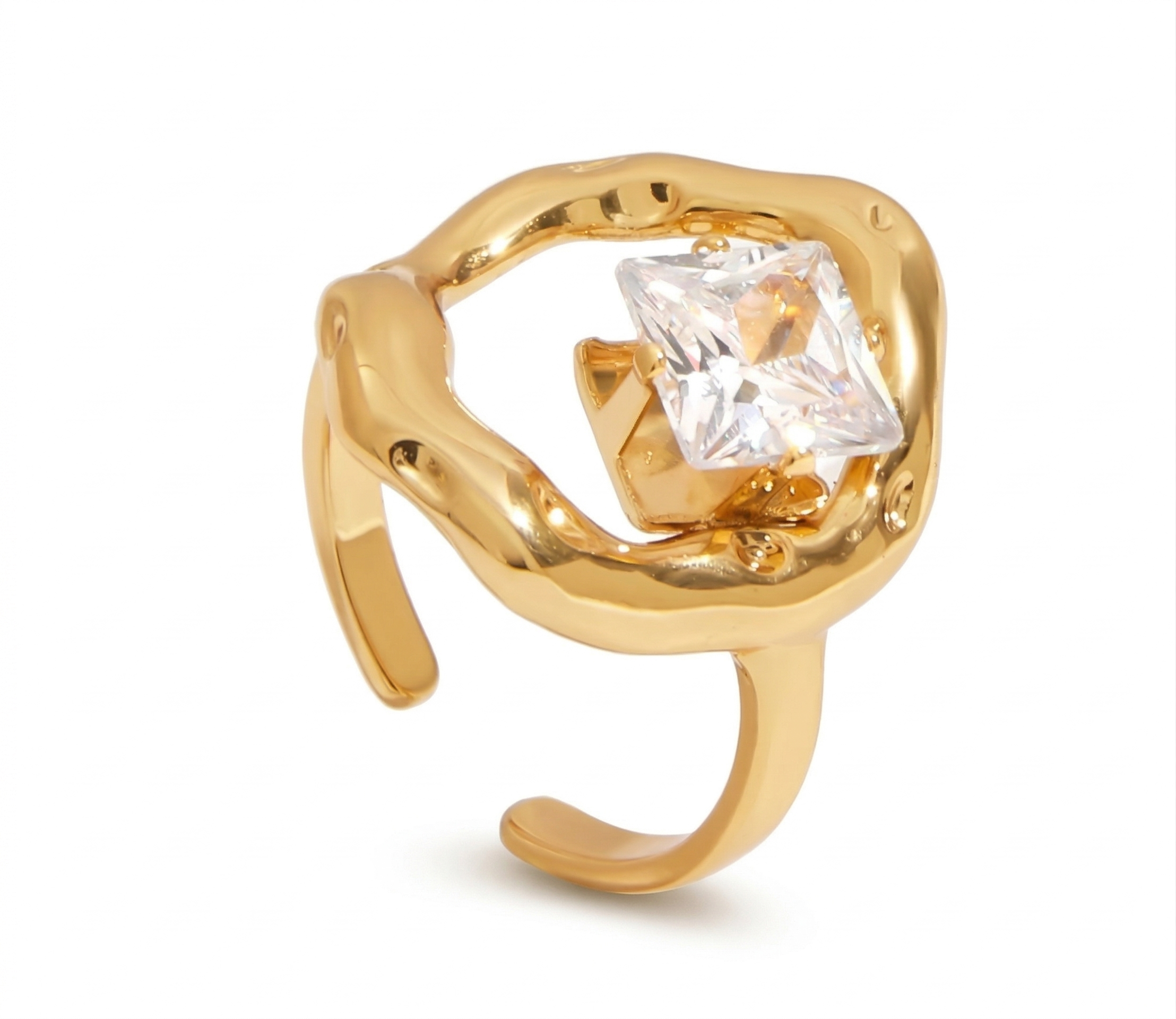 anillo circular circonia