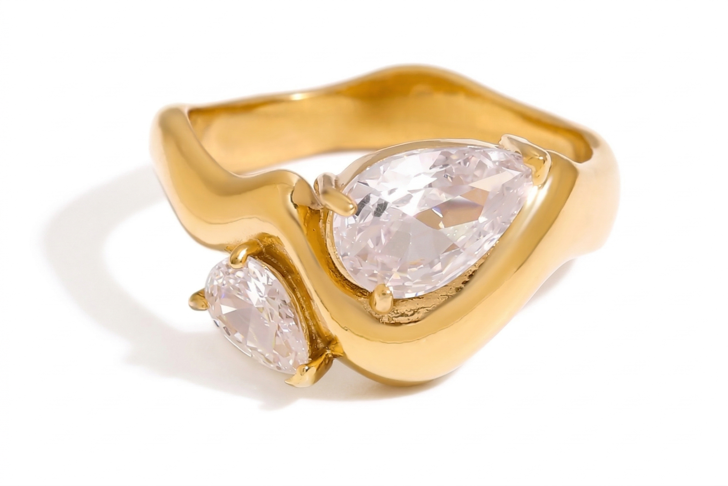 anillo doble circonia