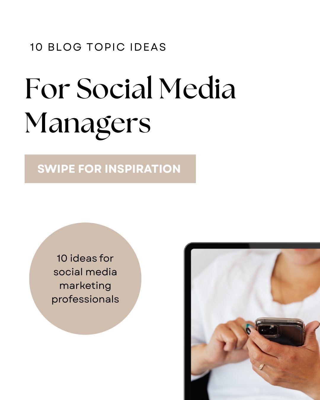 Swipe ➡️ 10 ready-to-write blog ideas for social media managers&mdash;quick prompts you can turn into posts today. Save for later and tag a fellow SM pro who needs inspo! 

#socialmediamanager #contentideas #contenttips #blogs