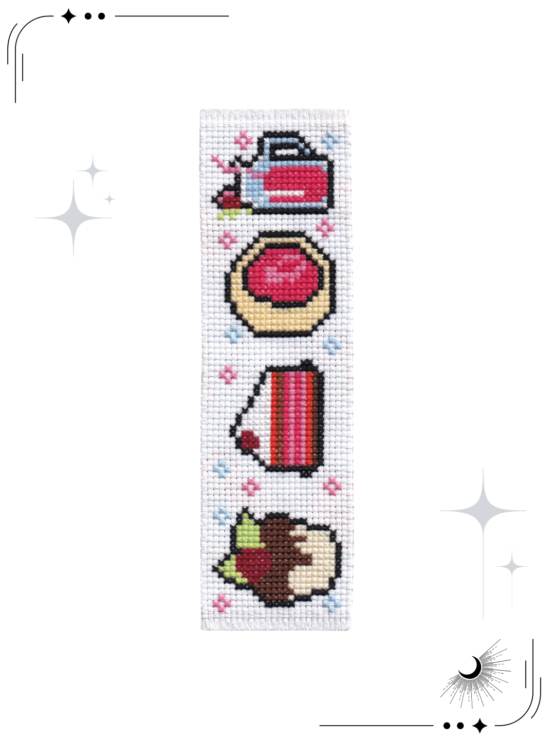 Sweet Escape Cross Stitch Bookmark
