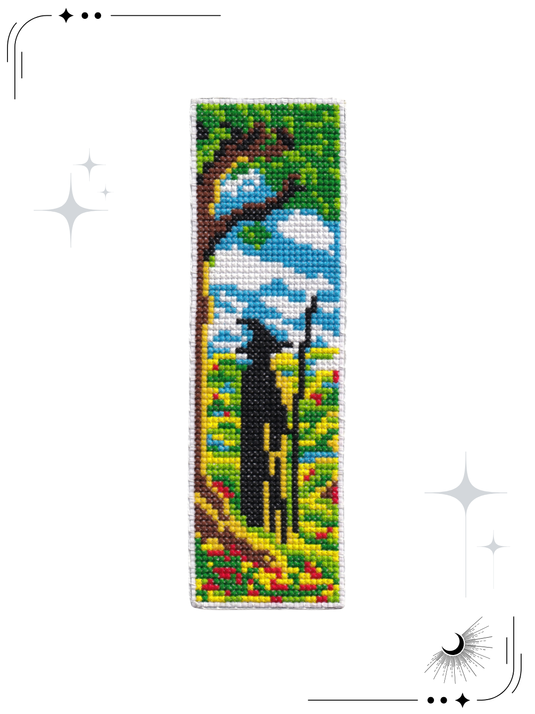 Wizard Cross Stitch Bookmark