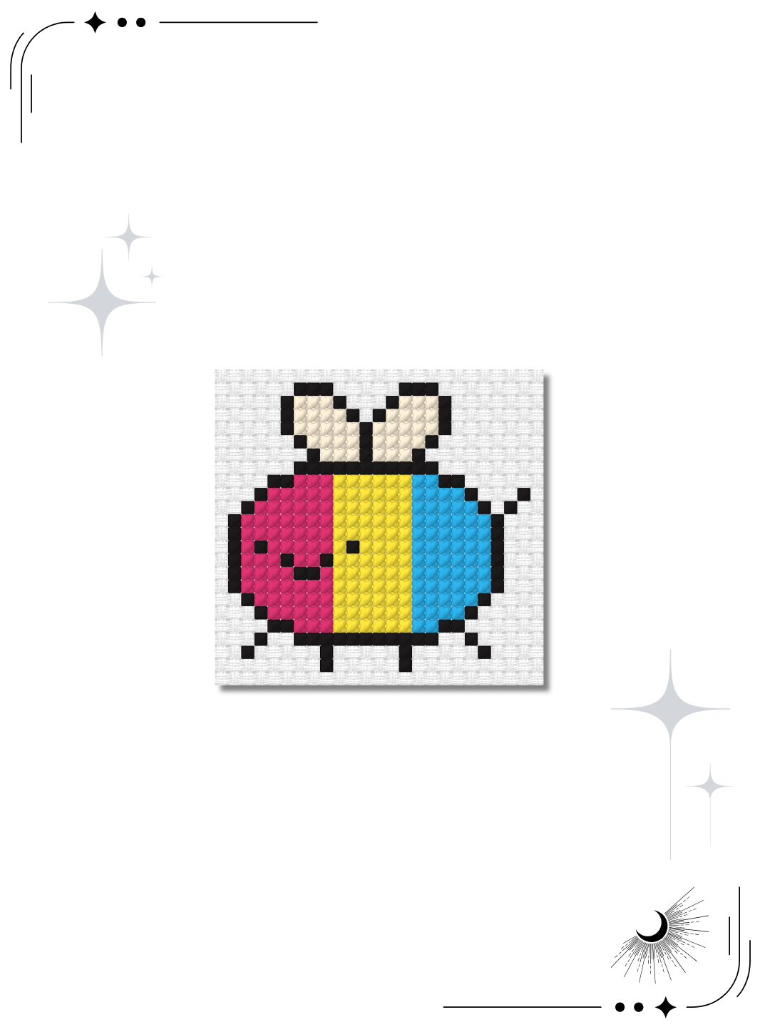 Pan Pride Bee Cross Stitch Pattern