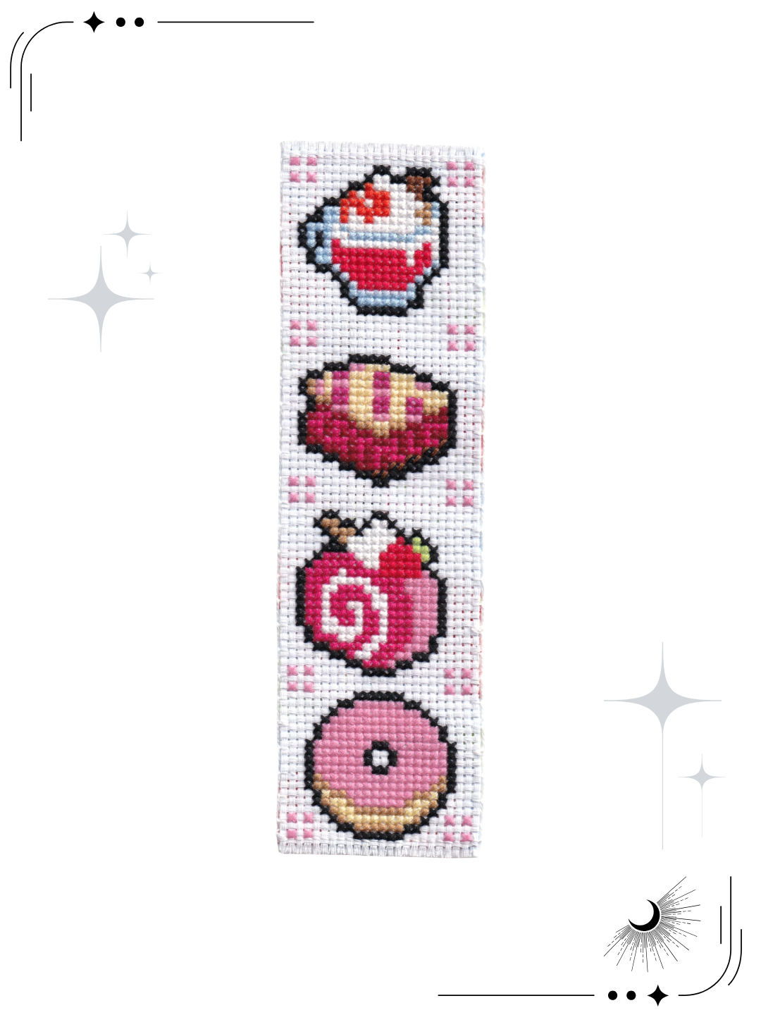 Treat Yourself Cross Stitch Bookmark