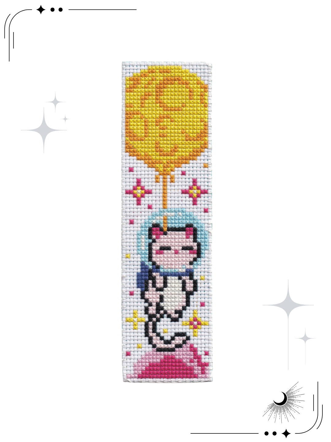 To the Mewn Cross Stitch Bookmark