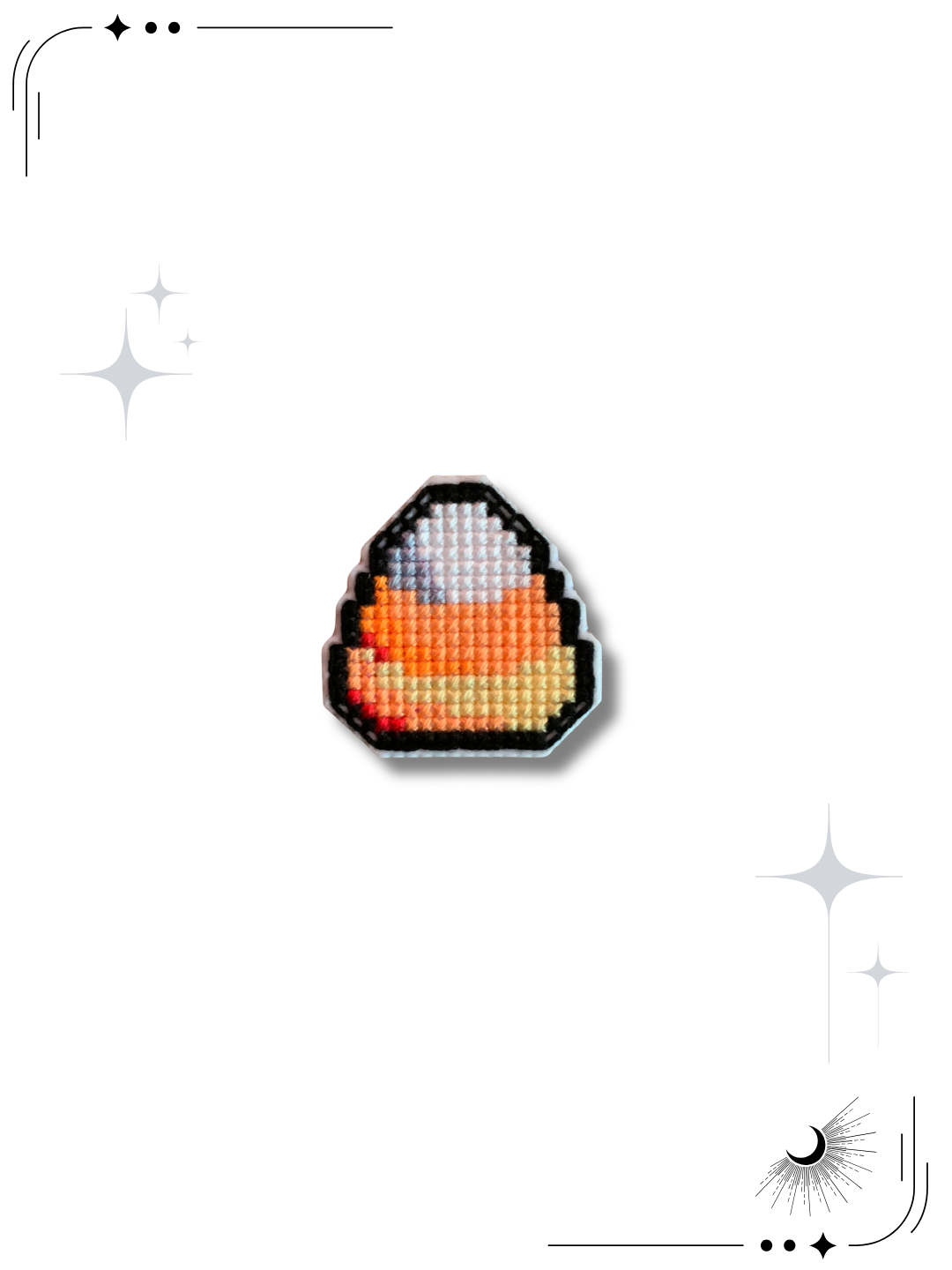 Sweet & Spooky Handmade Cross Stitch Pin