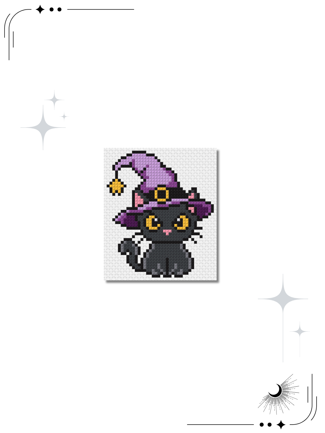 Resting Witch Face — Free Halloween Cross Stitch Pattern
