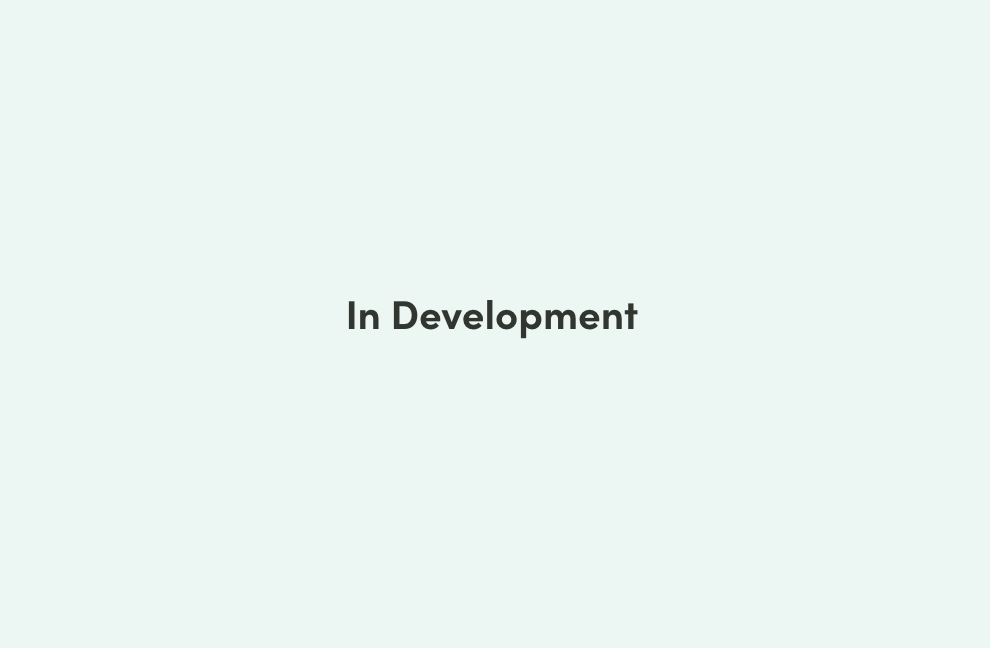 Placeholder image with the text 'In Development' on a light background.