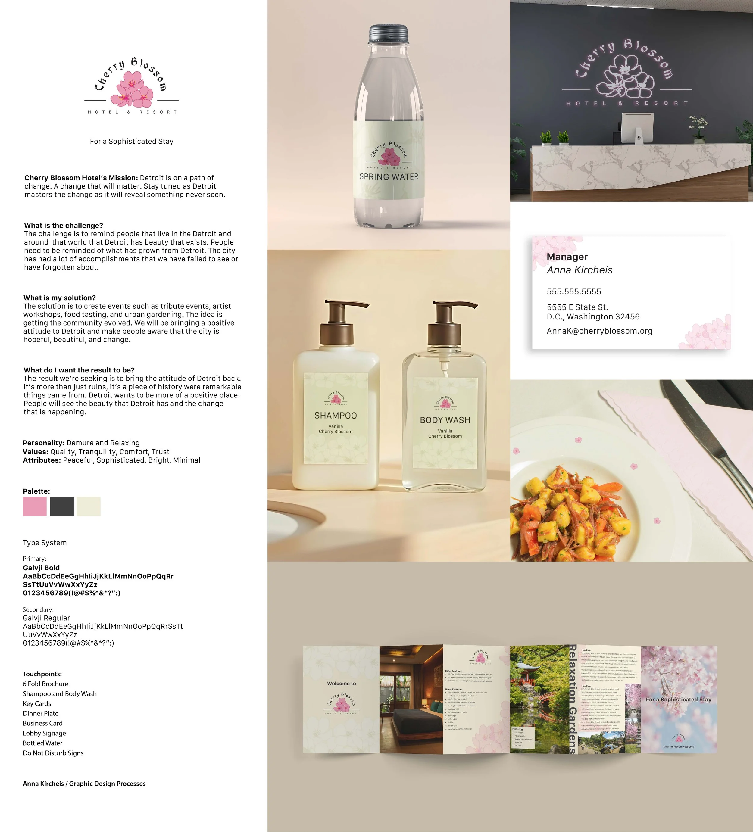 Cherry Blossom Hotel Branding