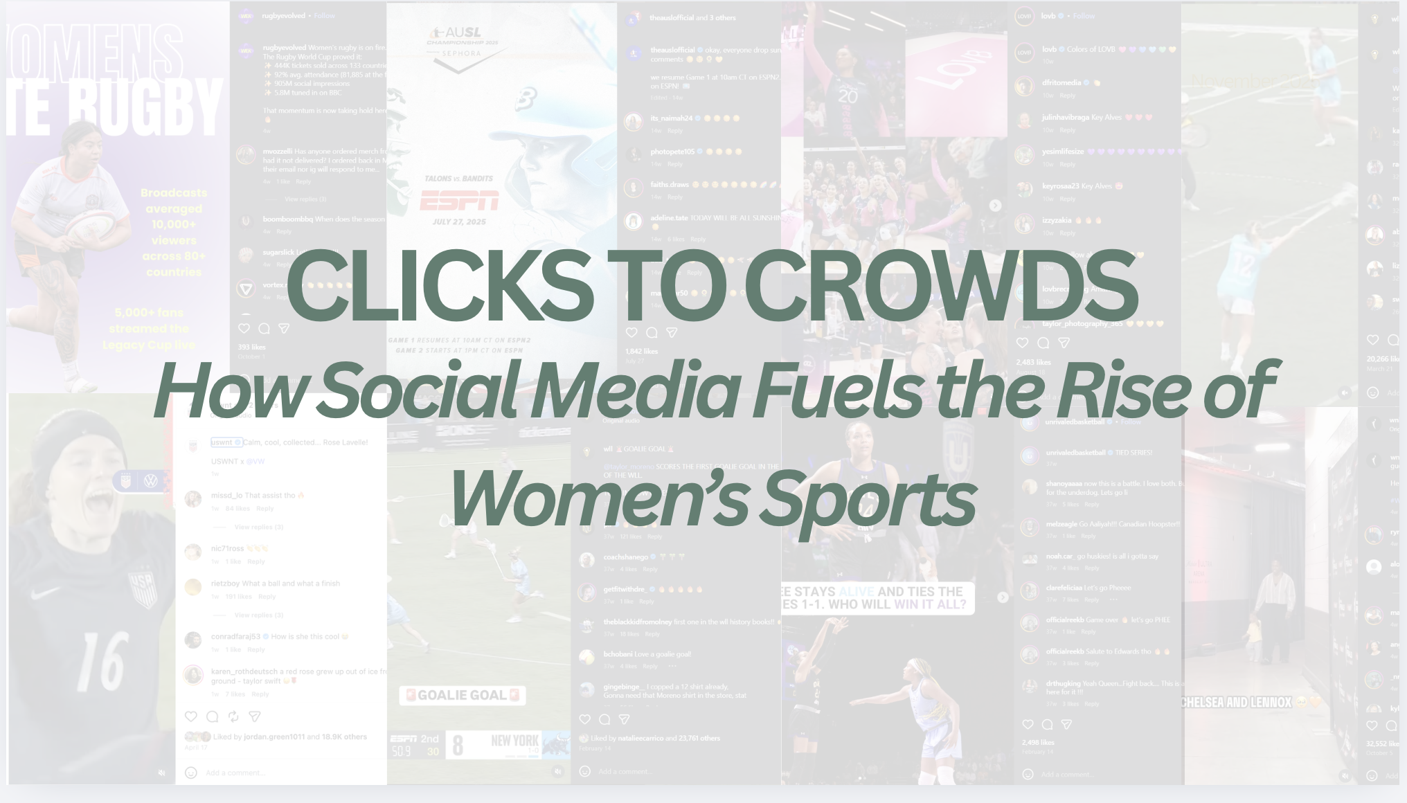 Clicks to Crowds, Undergraduate Research