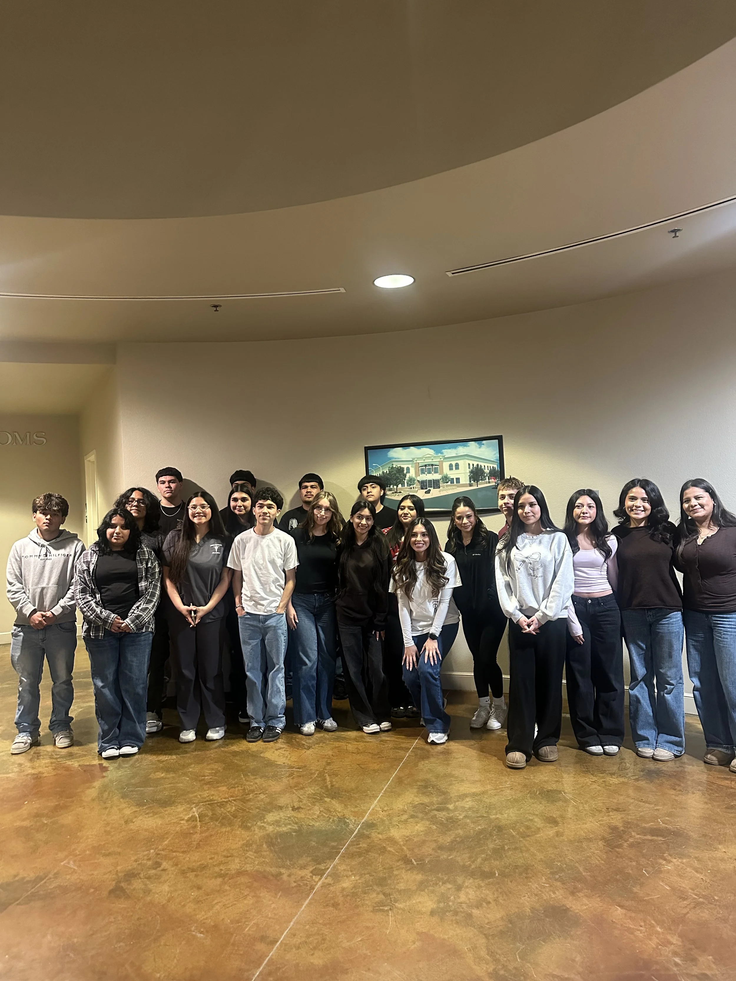 teenagers on a field trip