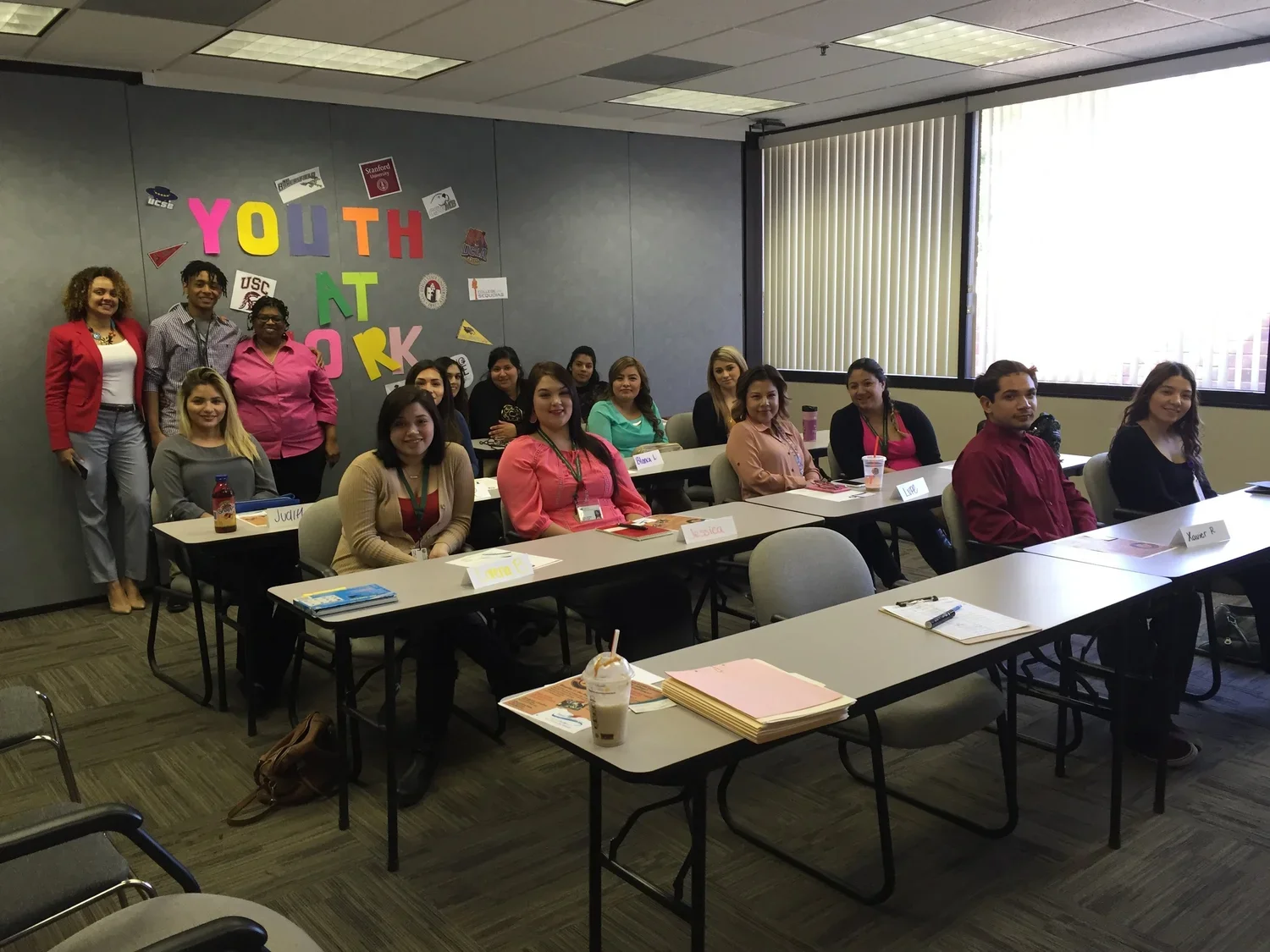 classroom full of women