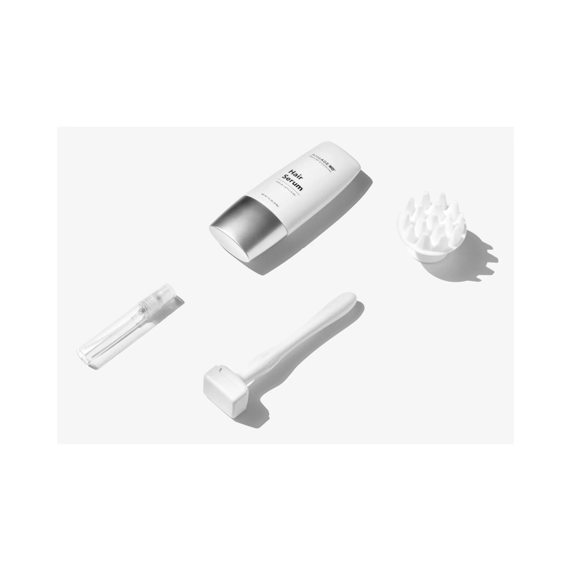 AnteAGE MD Home Hair System tools and serum