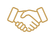 Two hands shaking in a handshake.