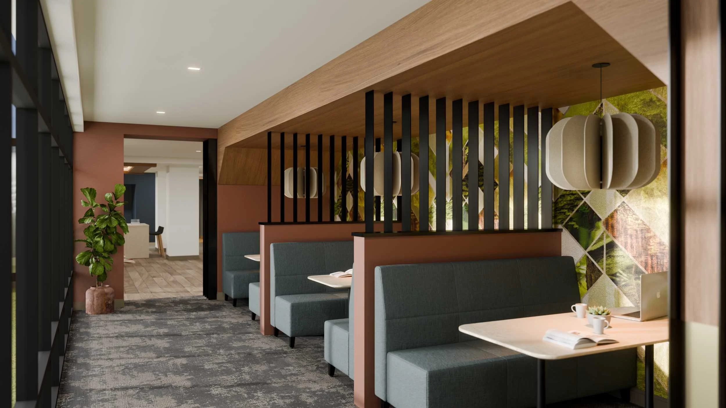 The Prospect | Off-Campus Apartments near CSU | Resident Lounge with Study Nooks