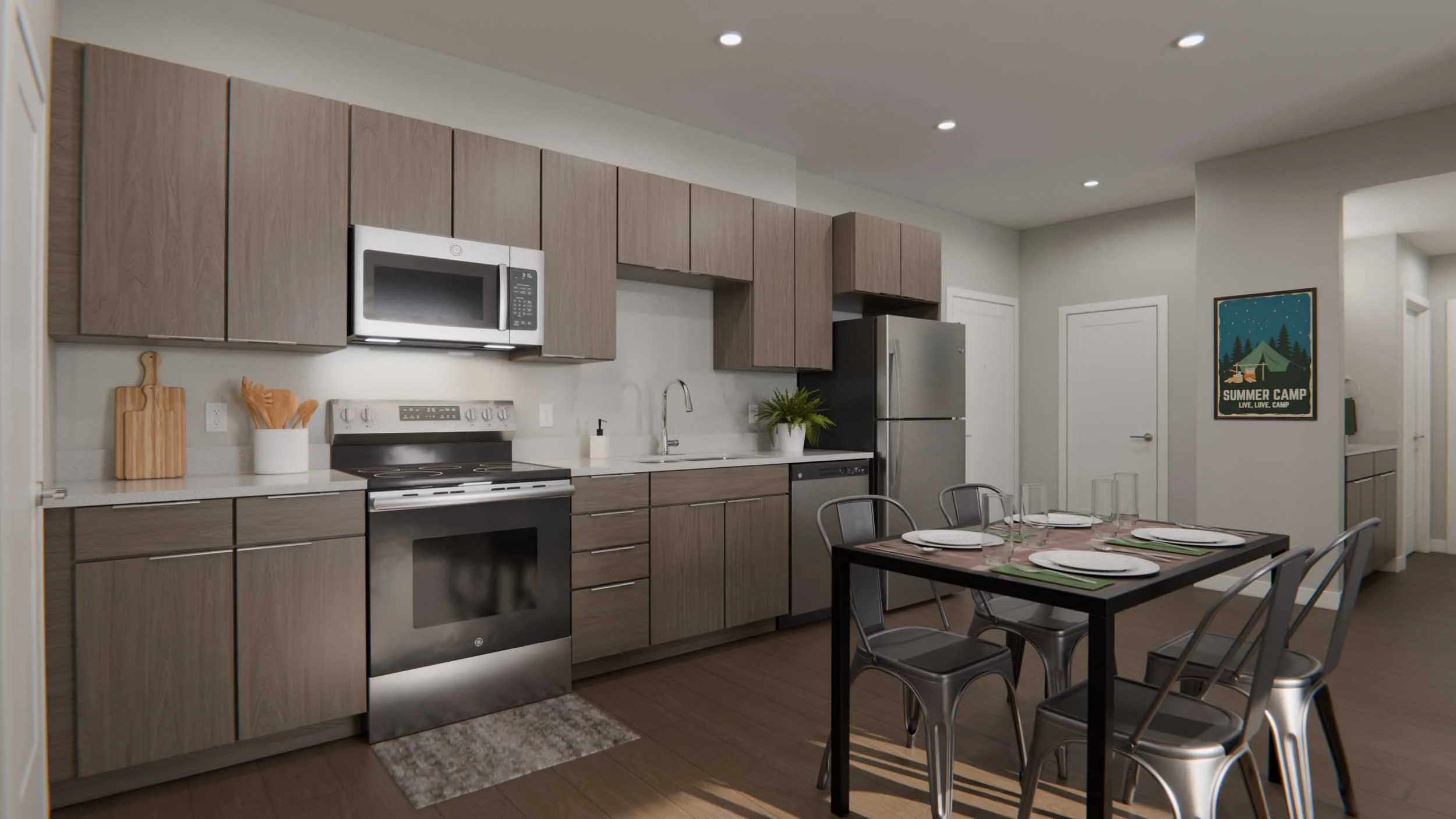 The Prospect | Off-Campus Apartments near CSU | Kitchen and Dining Area