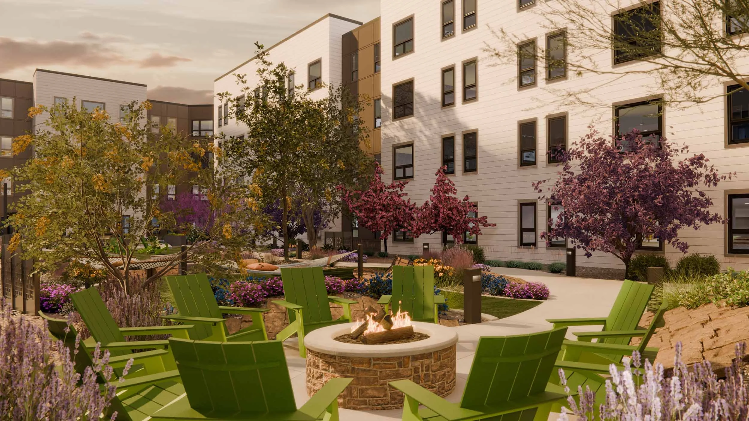 The Prospect | Student Apartments near CSU | Courtyard