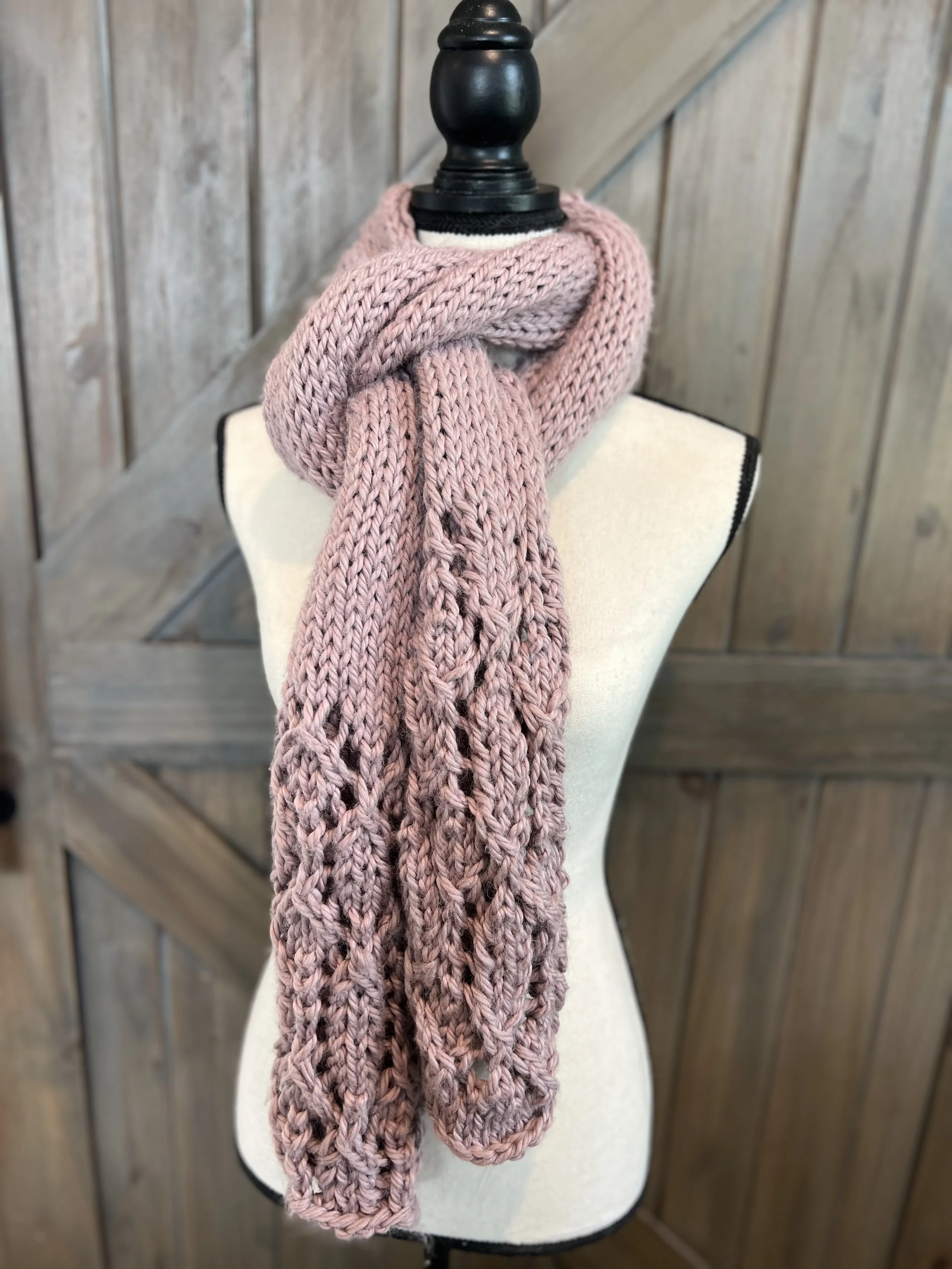 The Haven Scarf-Super Bulky Scarf Pattern (Free + Printable PDF)