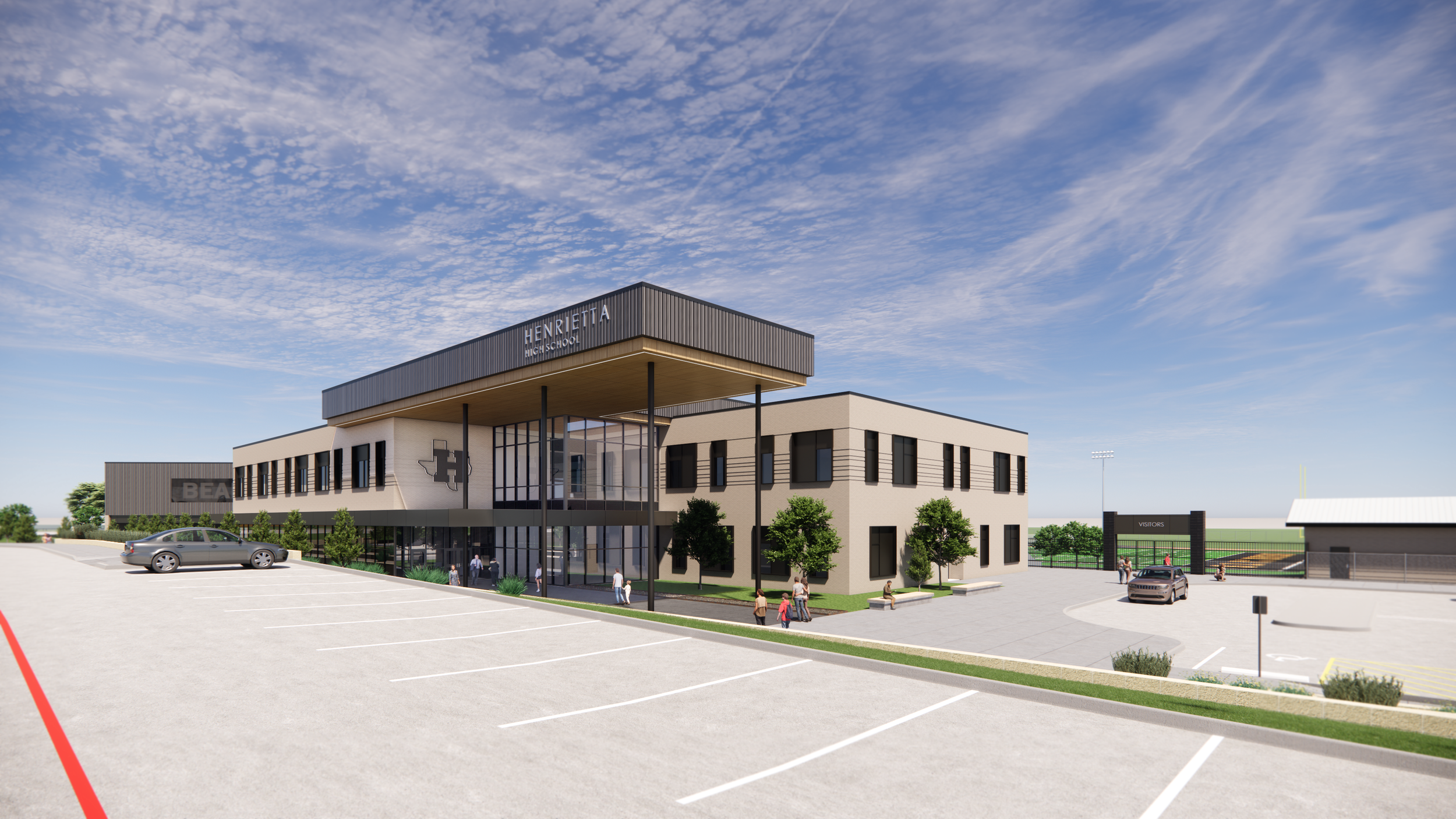 New Henrietta High School construction project in Henrietta ISD