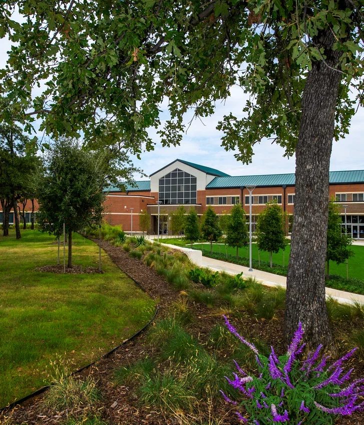Underground stormwater drainage improvements completed as part of the Birdville High School courtyard project.