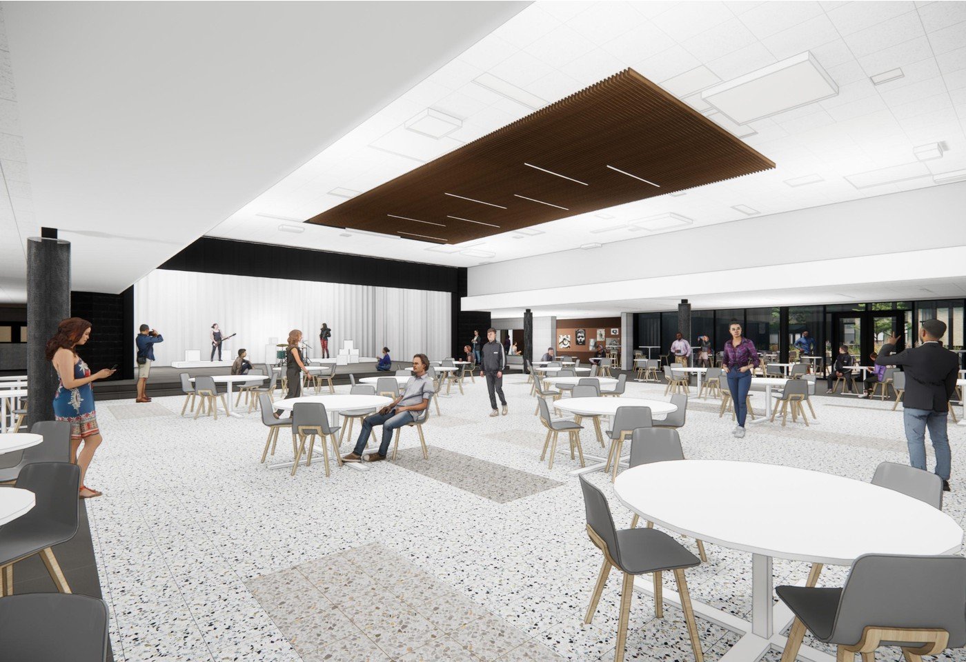 Safety and security improvements included in the Comanche High School renovation project managed by Friends Consulting Group.