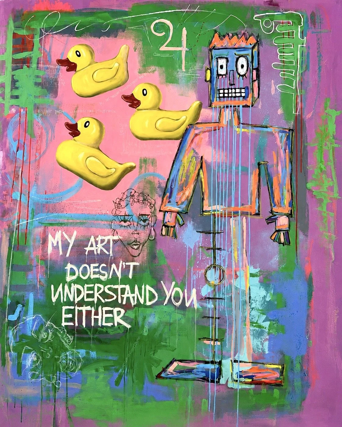 street art, figurative art, duck surrealism