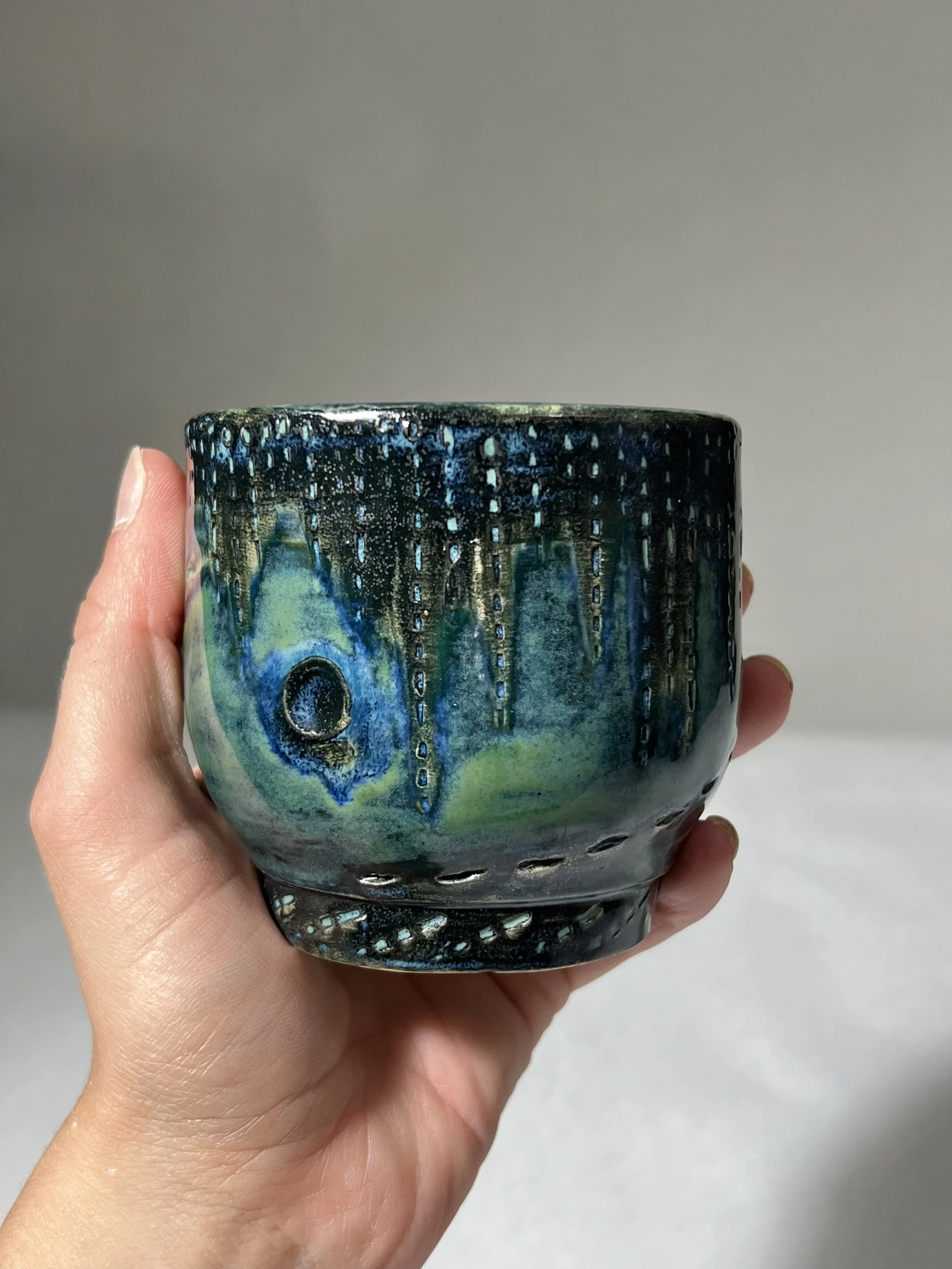 Dance of Life, ceramics and glaze, 4” x 4” x 4", 2024