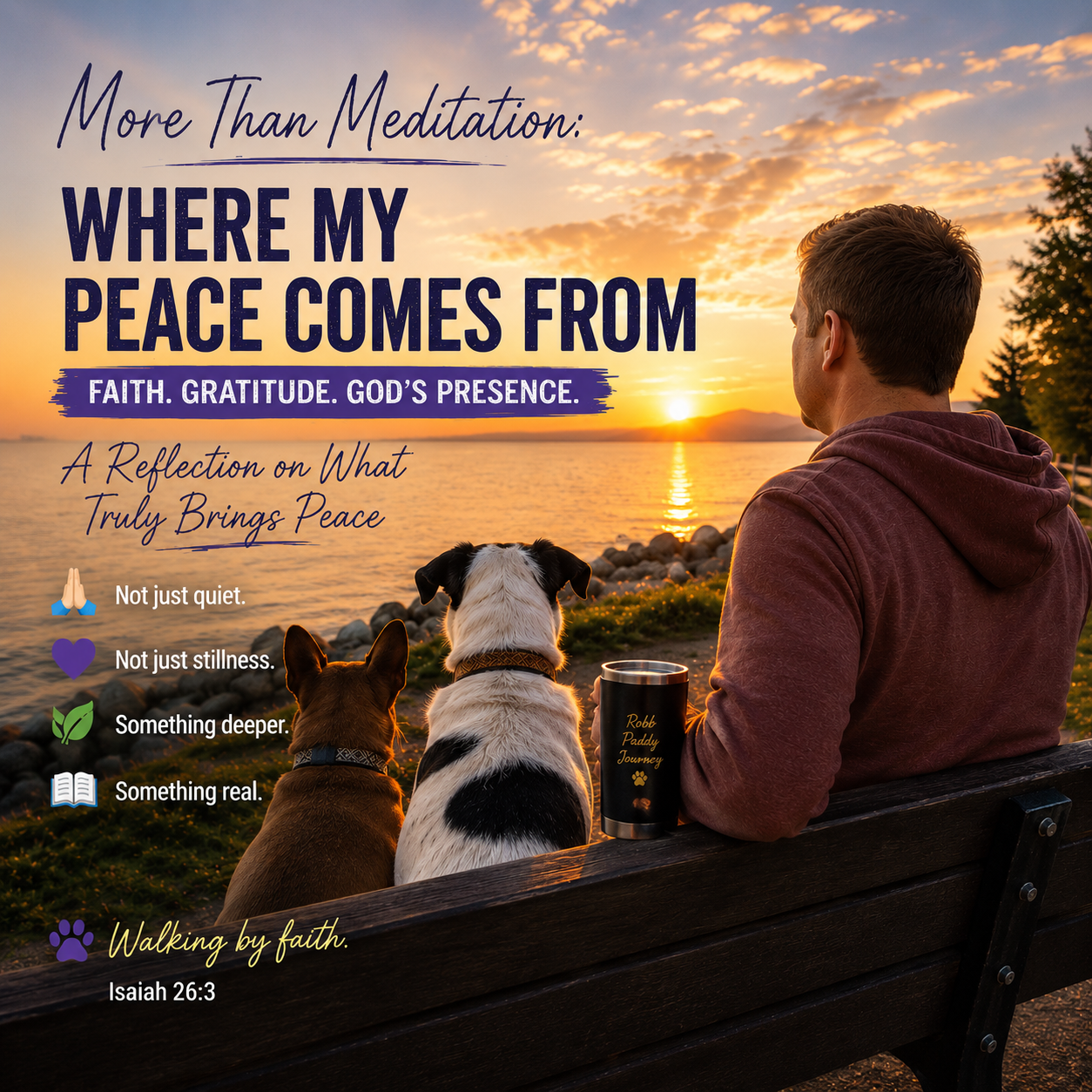 🌅 More Than Meditation: Where My Peace Comes From