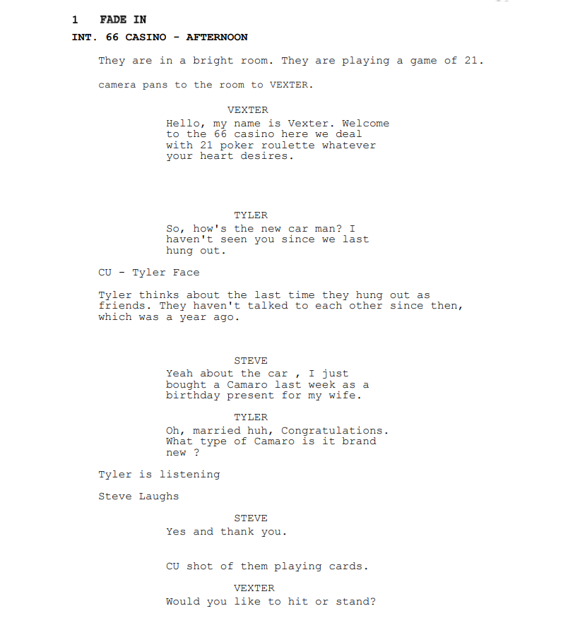 Script Page 1