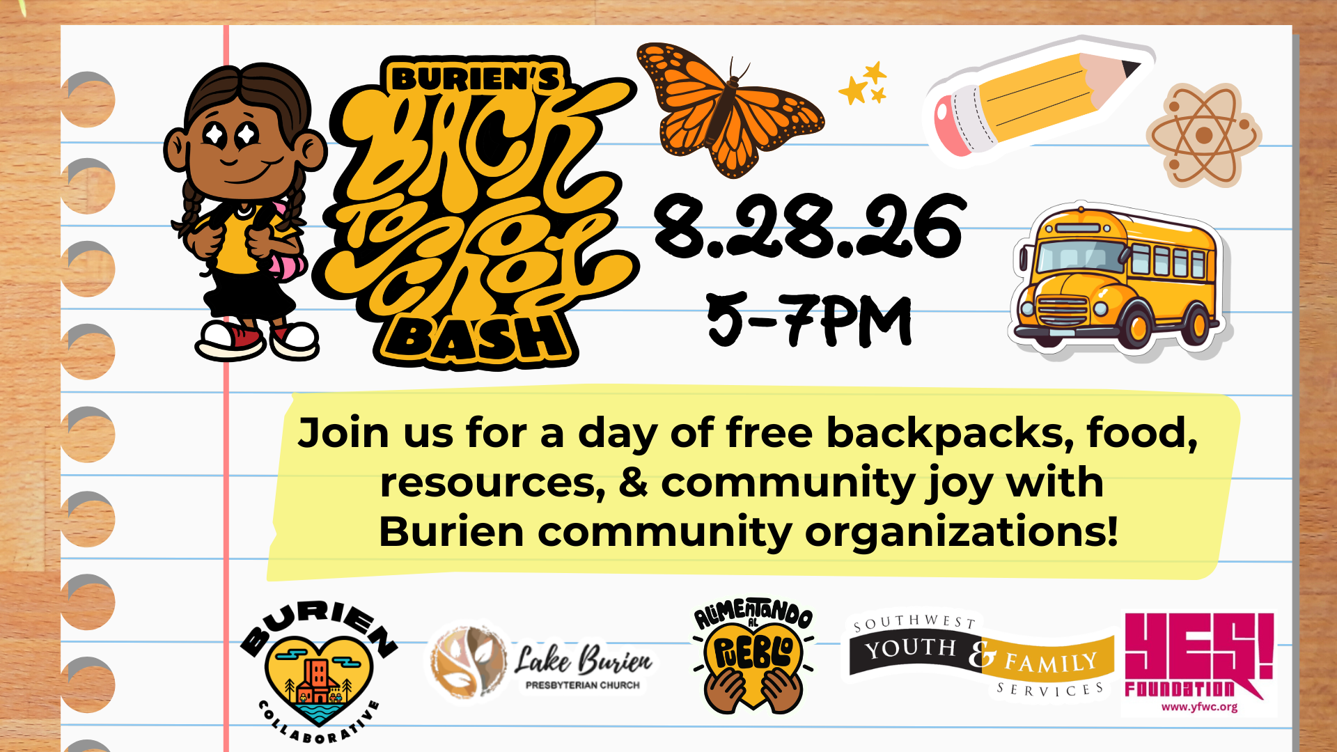 2026 Burien Back to school bash