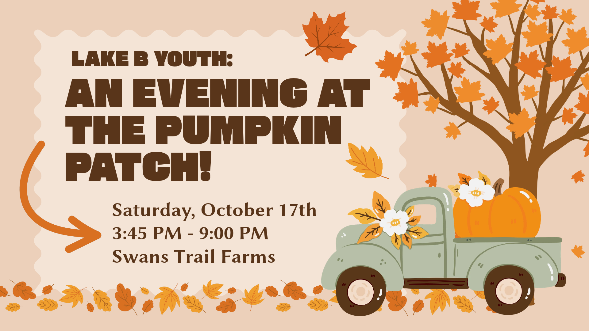 Lake B Youth: An evening at the pumpkin patch!