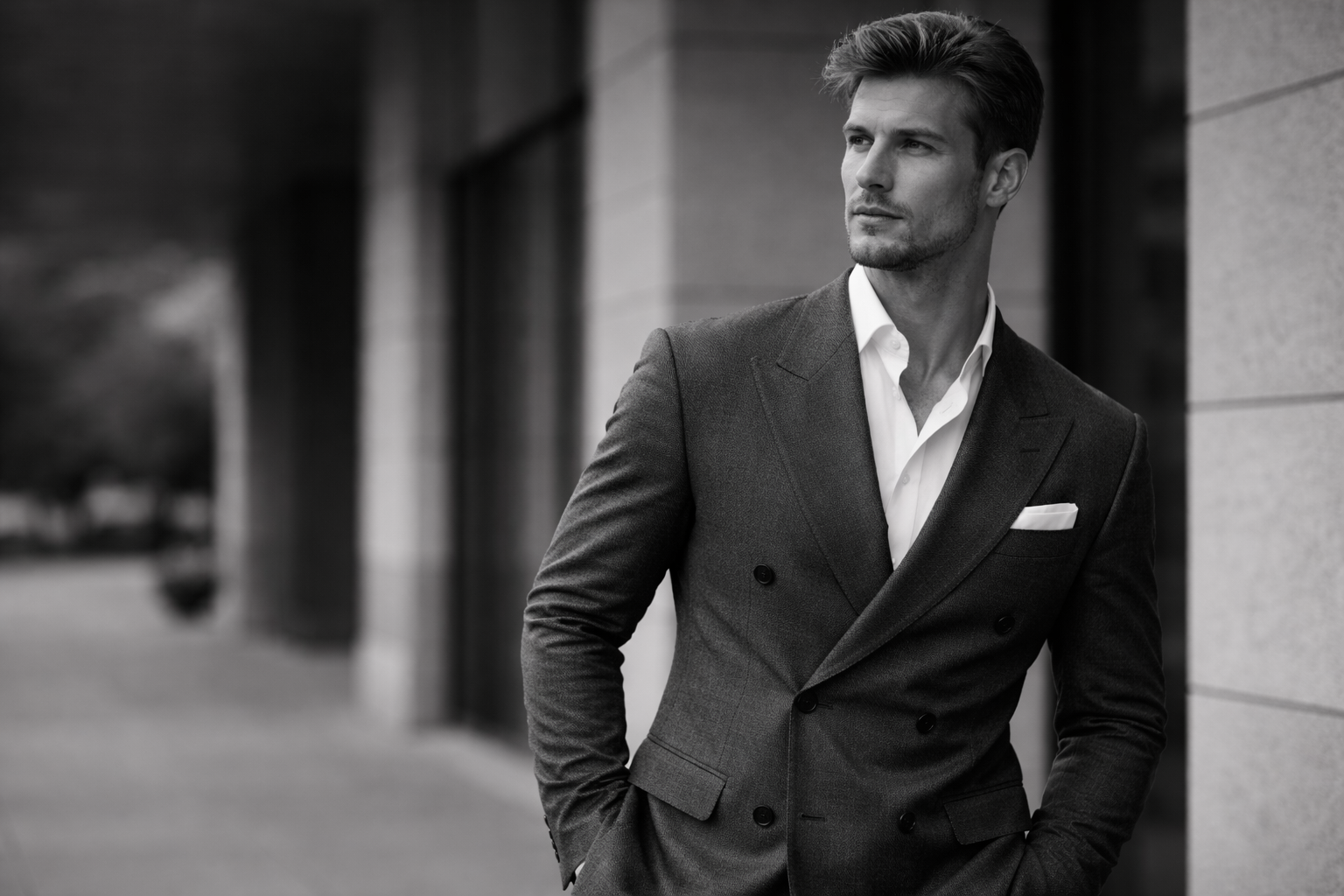 Well-dressed man in a tailored suit styled by a men’s personal stylist in Denver