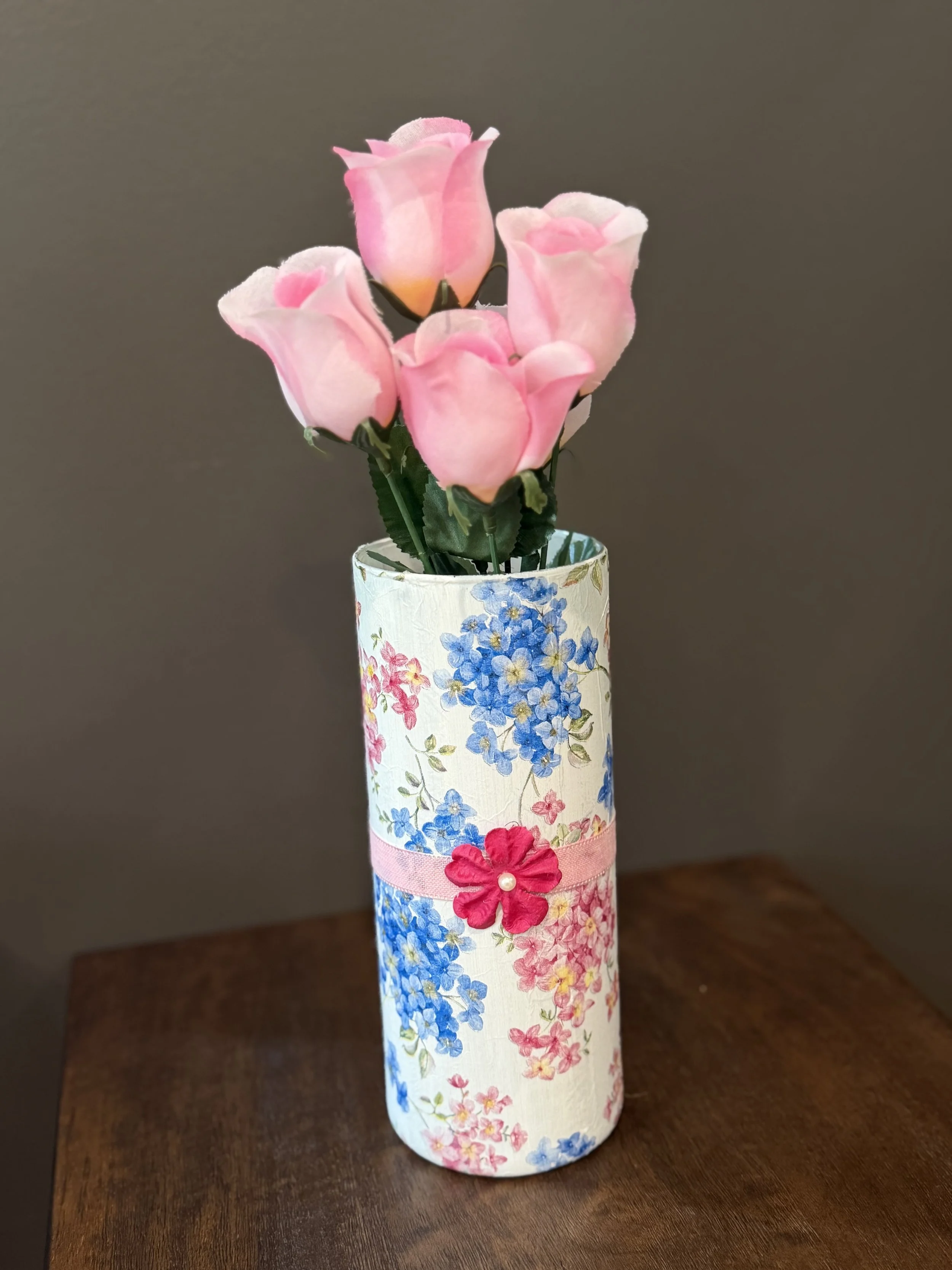 Blue Hydrangea Vase