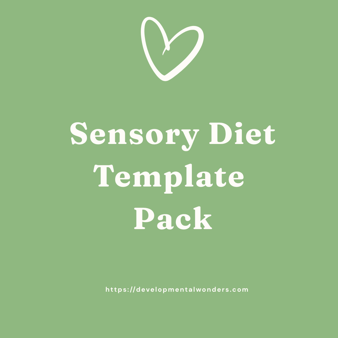 Sensory Diet Template Pack
