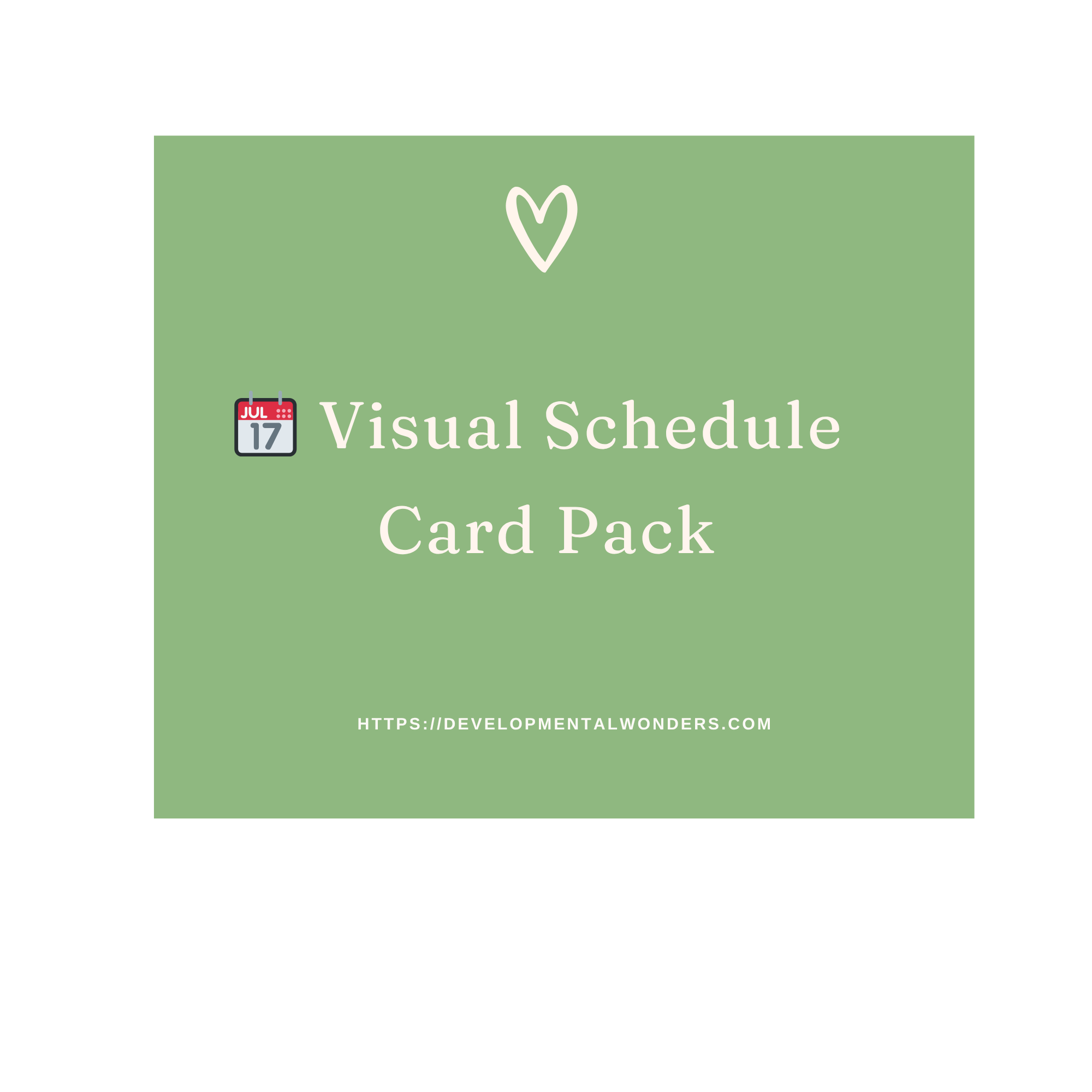 Visual Schedule Card Pack 📆