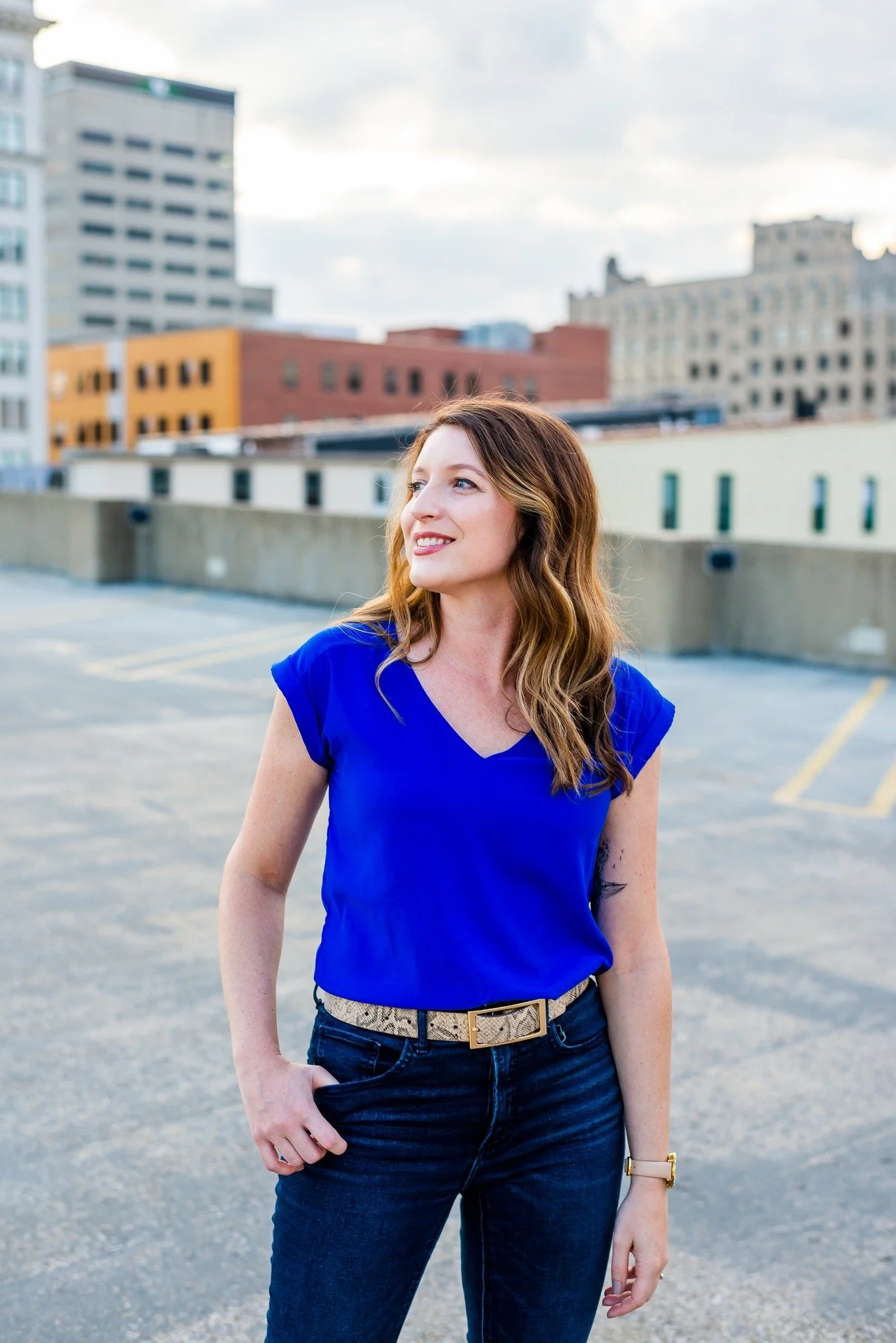 Portrait of Jessica Welcher, Community One Executive Director.